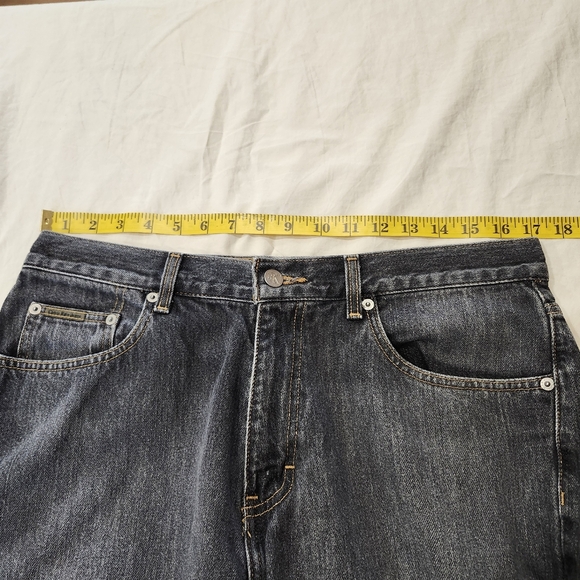 Calvin Klein Black Denim Straight Leg Jeans - Mens Size 34 - Picture 9 of 12